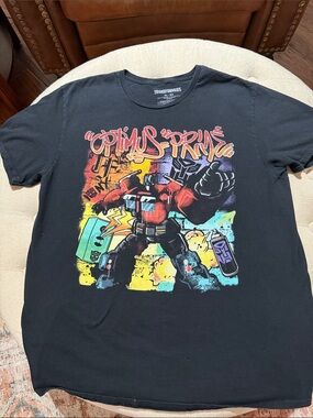Optimus Prime Graphic Tee - Black